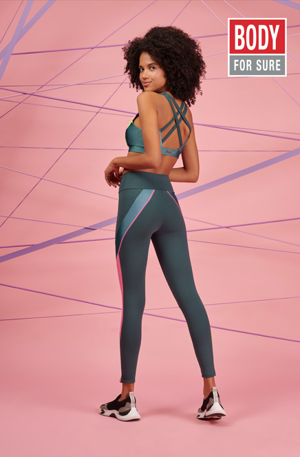 Conjunto Top Cruzado e Legging Sensation - Body For Sure