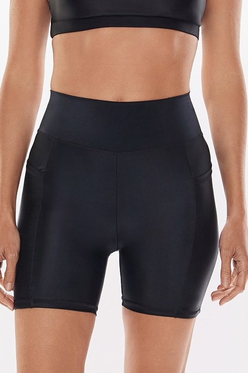 Bermuda Com Cós Anatômico Basic - Body For Sure - Preto