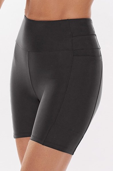 Bermuda Lisa Com Recortes 360 Short - Body For Sure - Preto
