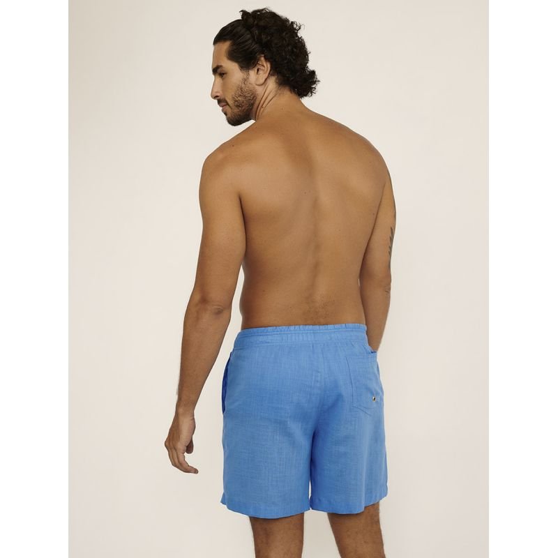 Bermuda Praiana Masculina Azul Aurabela - Belles