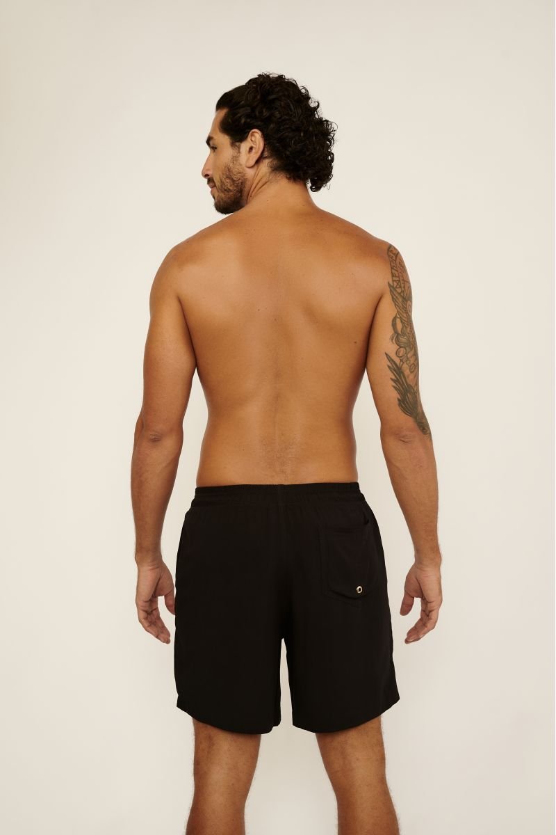 Bermuda Praiana Masculina Preta - Belles