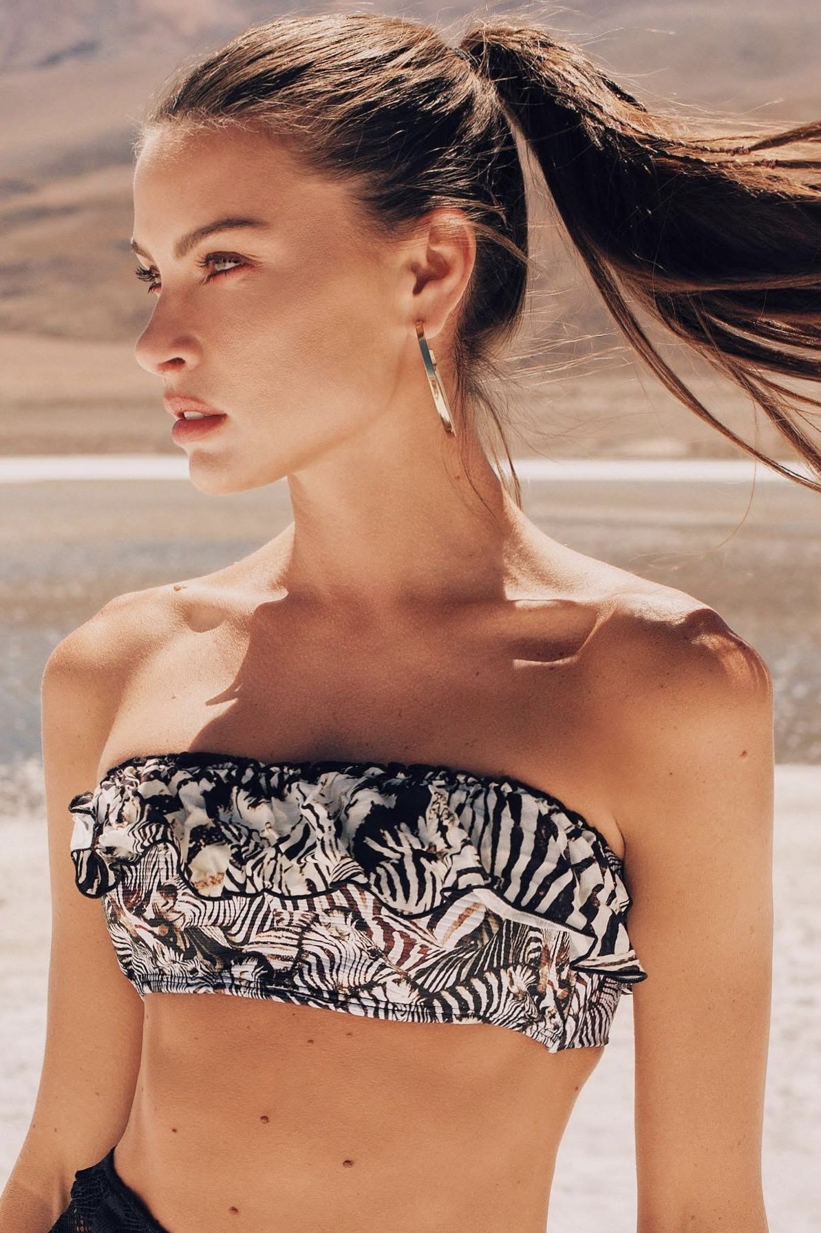 Biquíni Babado Zebra - Aquária