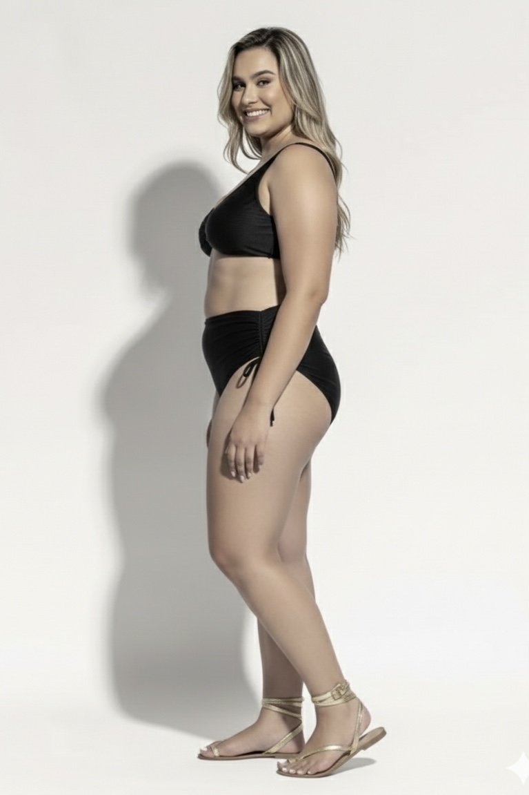 Biquíni Cláudia - Aquária - Preto