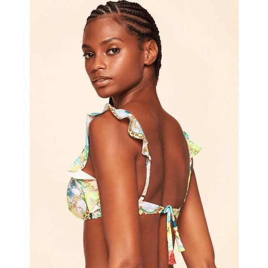 Biquíni Cortininha com Babado Estampa Energia - Cia Marítima