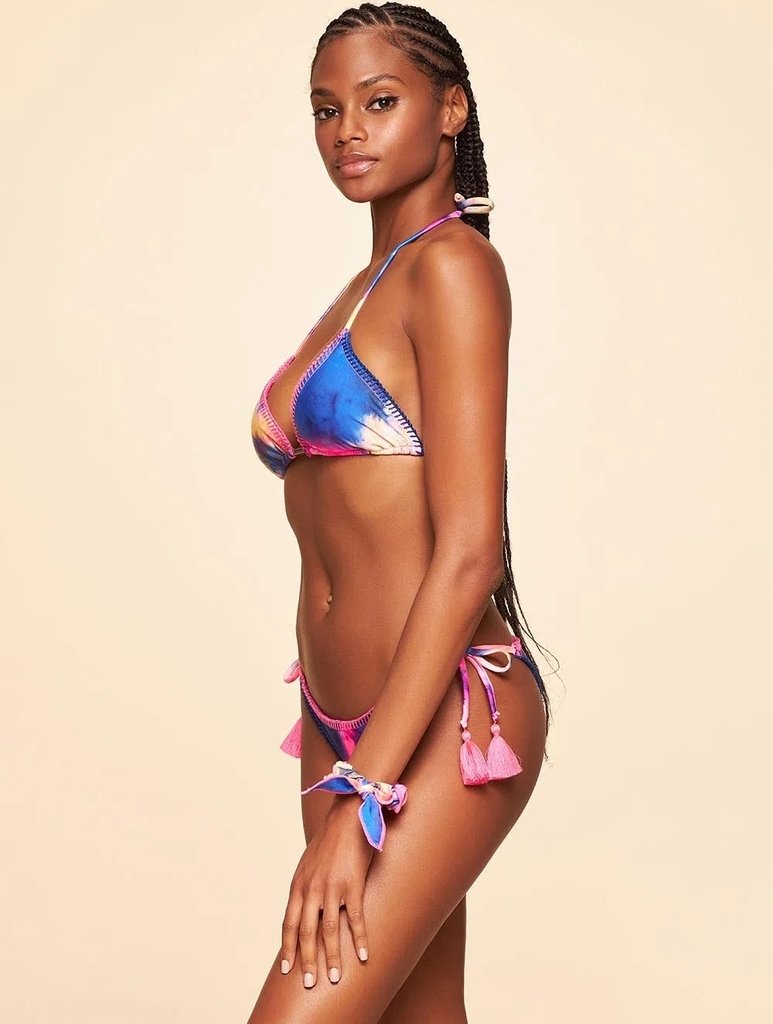 Biquíni Cortininha Estampa Coleção Maré - Cia Marítima