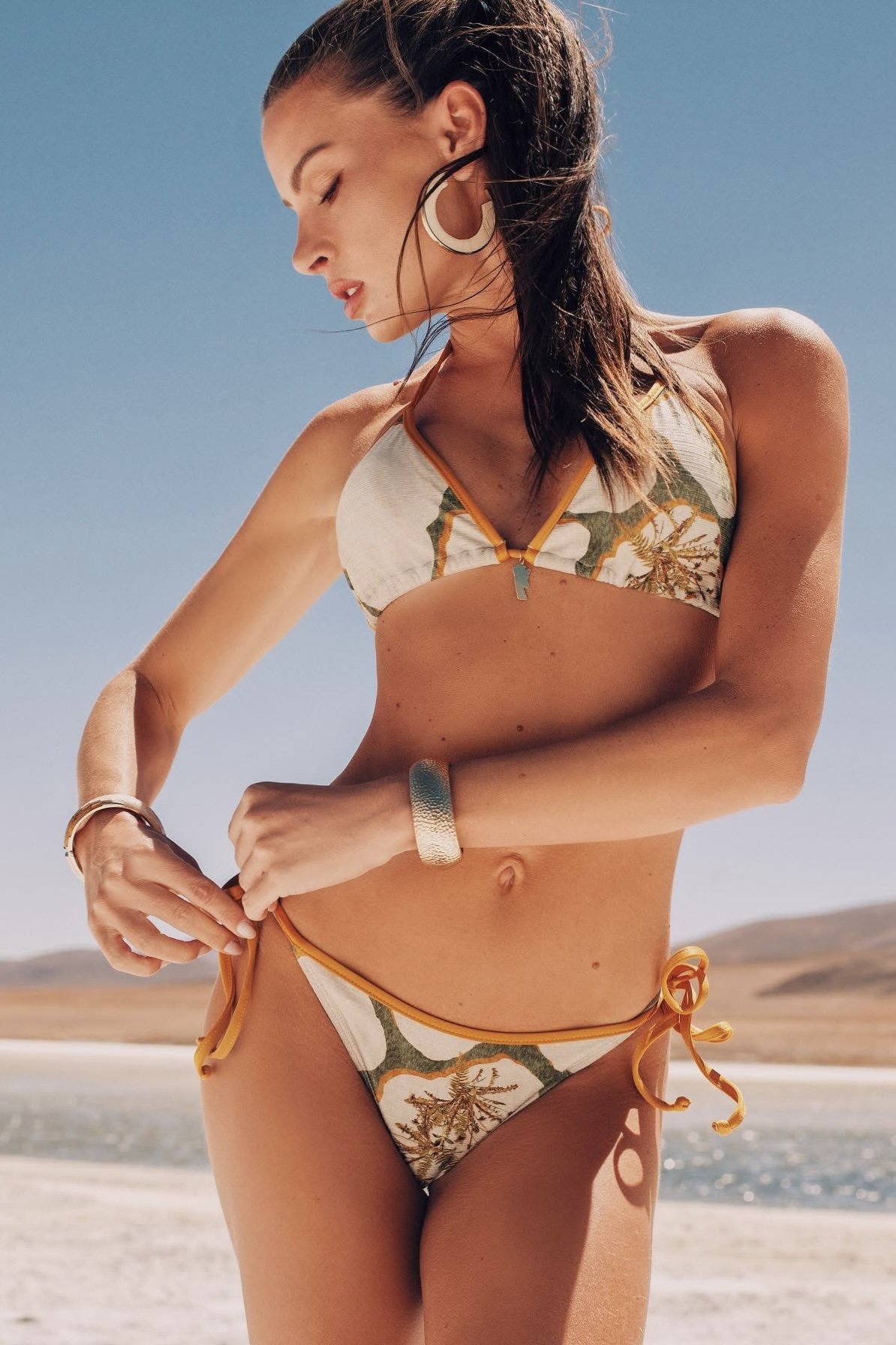 Biquíni Cortininha Girafa Savana - Aquária