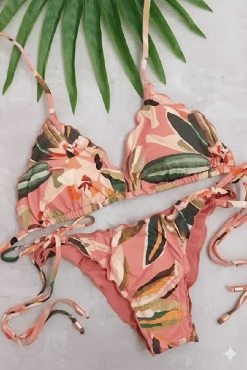 Biquíni Cortininha Ripple Entardecer - Belles