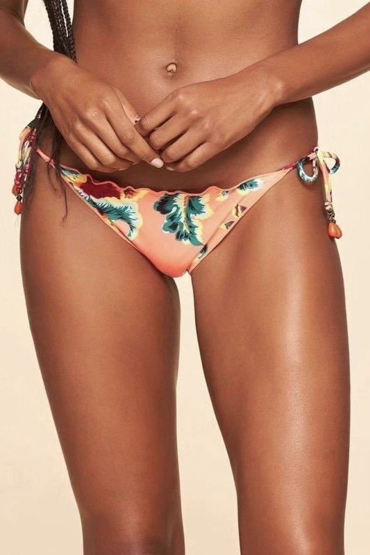 Biquíni Cortininha Ruffle Estampa Pé Na Areia - Cia Marítima
