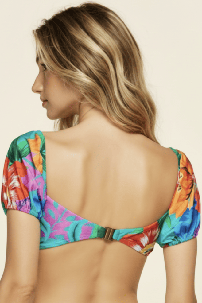 Biquíni Cropped e Tanga Estampada Colômbia - Cia Marítima