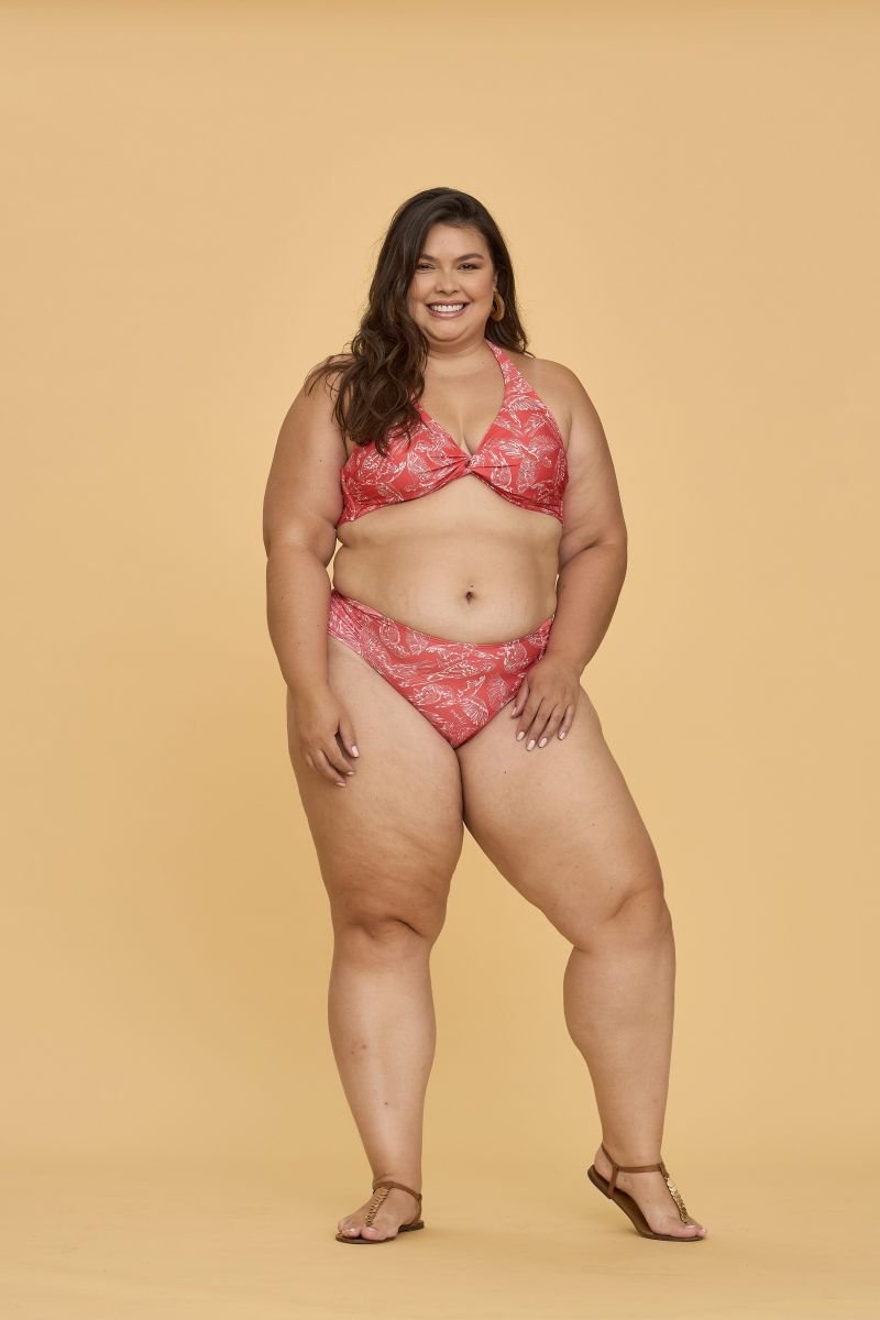 Biquíni Grace Araras - Aquária - Vermelho_Estampado