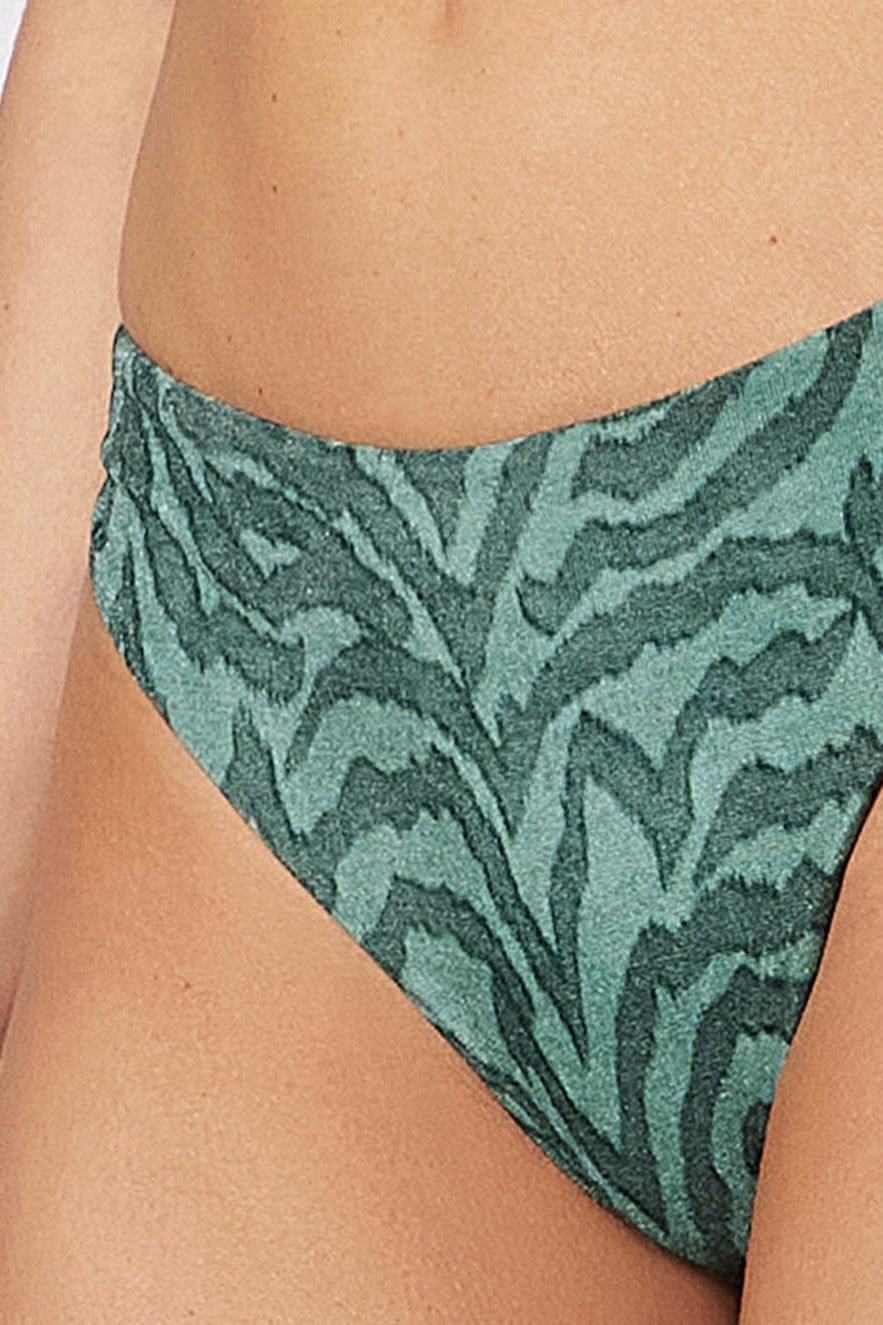 Biquíni Meia Taça + Tanga Média Estampada Natural - Cia Marítima