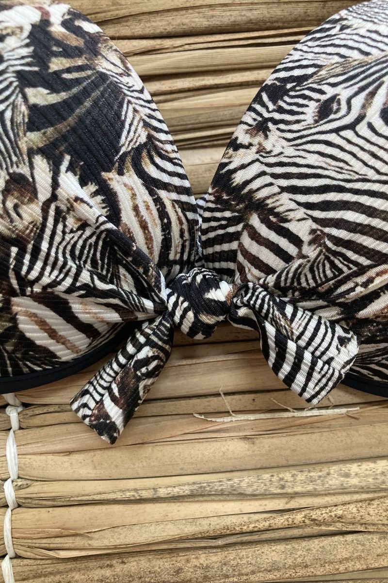 Biquíni meia taça zebra - Aquária
