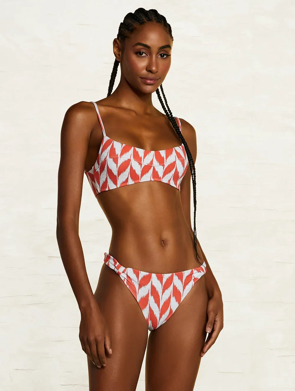 Biquíni Top Faixa + Tanga Lateral Média West - Cia Marítima