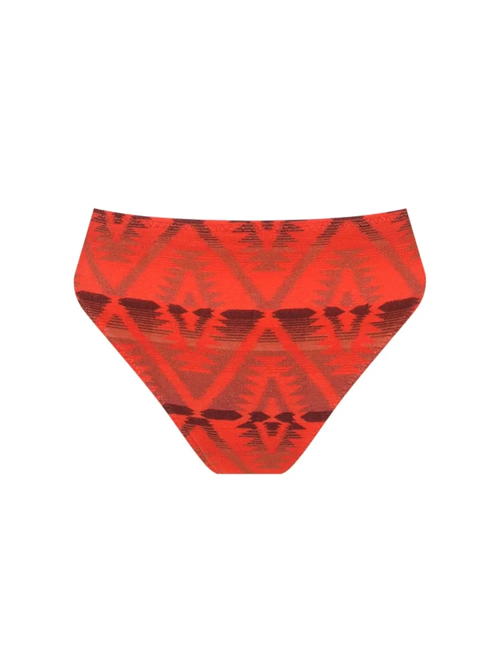Biquíni Top Frente Única + Hot Pants Navajo - Cia Marítima