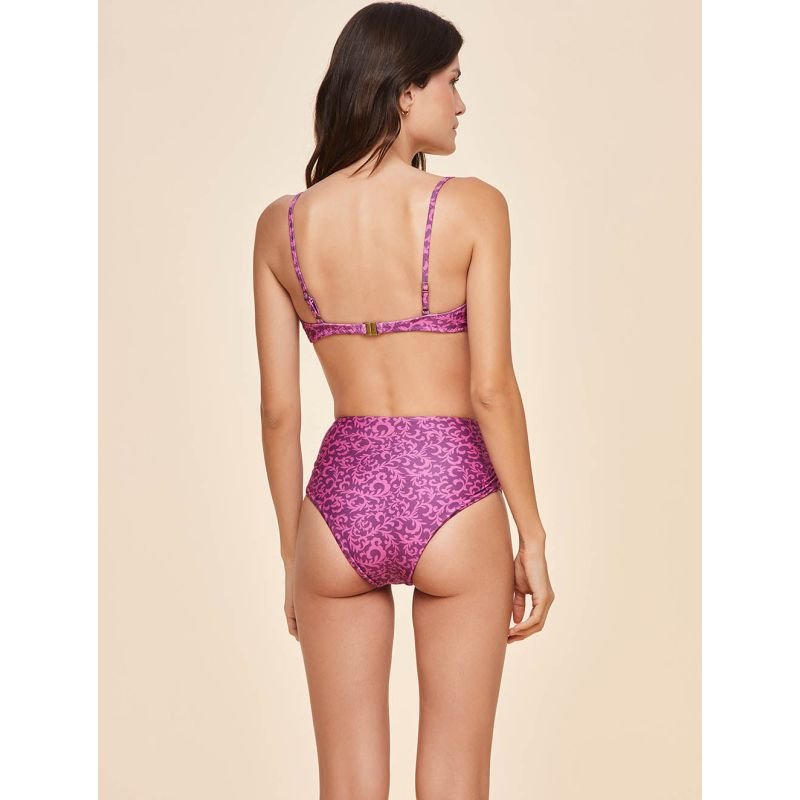 Biquíni Top Meia Taça + Hot Pants Estampada Lovina - Cia Marítima