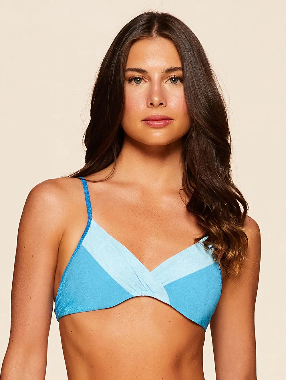 Biquíni Top Meia Taça + Tanga Hot Pants Estampada Punta - Cia Marítima