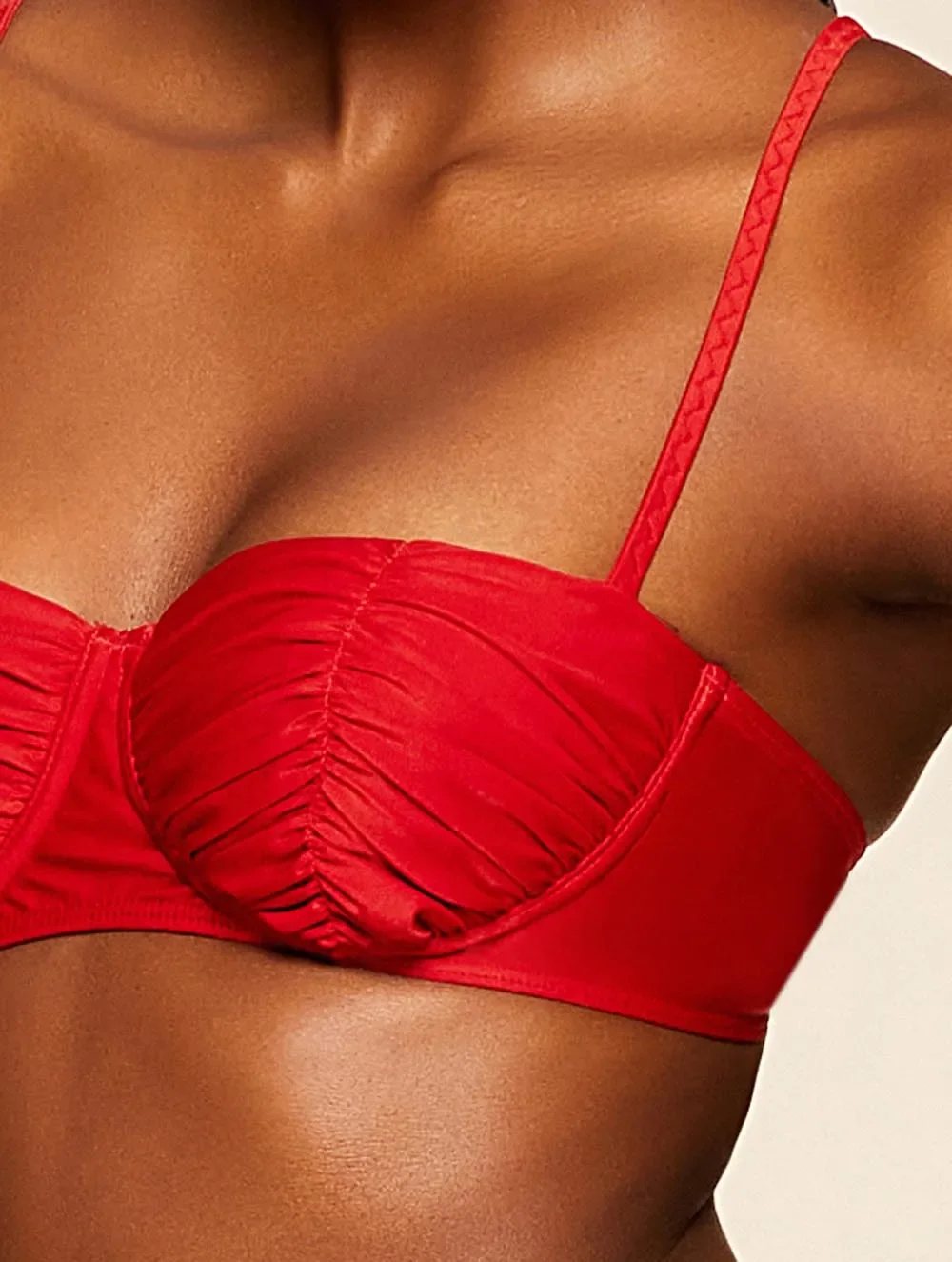 Biquíni Top Meia Taça + Tanga Lateral Larga Lisos Chica - Cia Marítima
