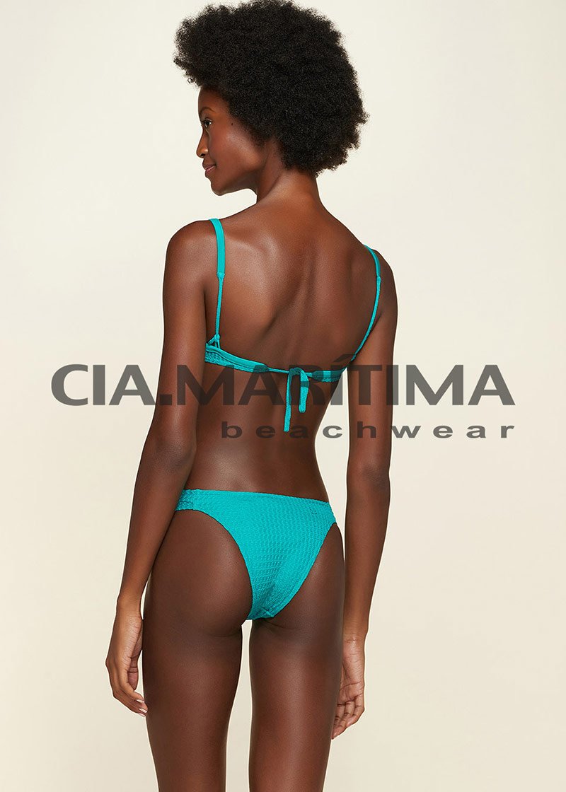 Biquíni Top Meia Taça + Tanga Lateral Média Lisos Embu - Cia Marítima