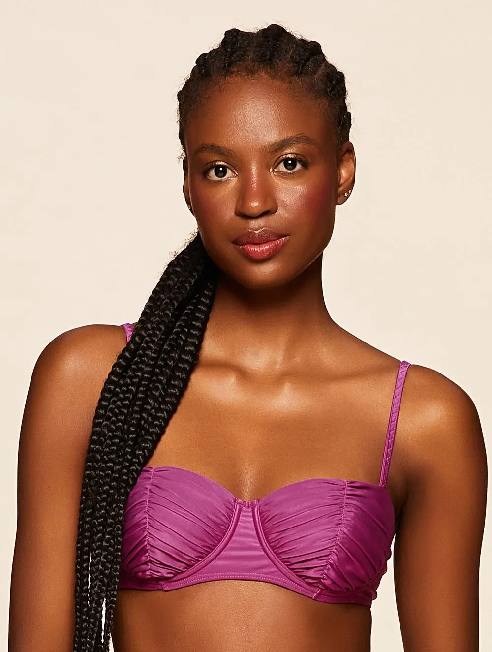 Biquíni Meia Taça + Tanga Larga Lisos Guapa - Cia Marítima