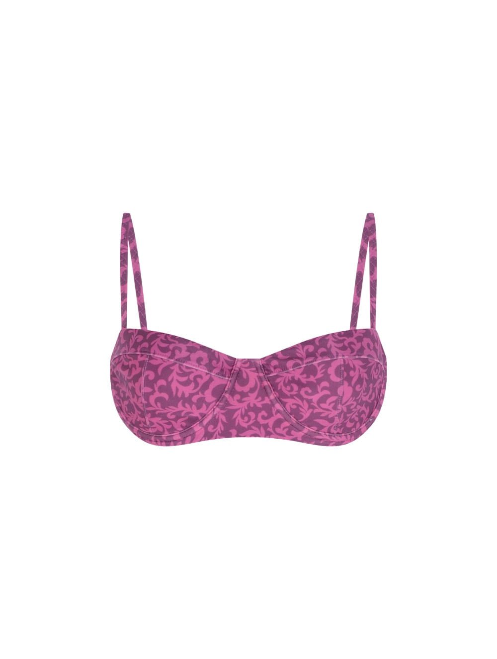 Biquíni Top Meia Taça + Tanga Faixa Estampada Lovina - Cia Marítima