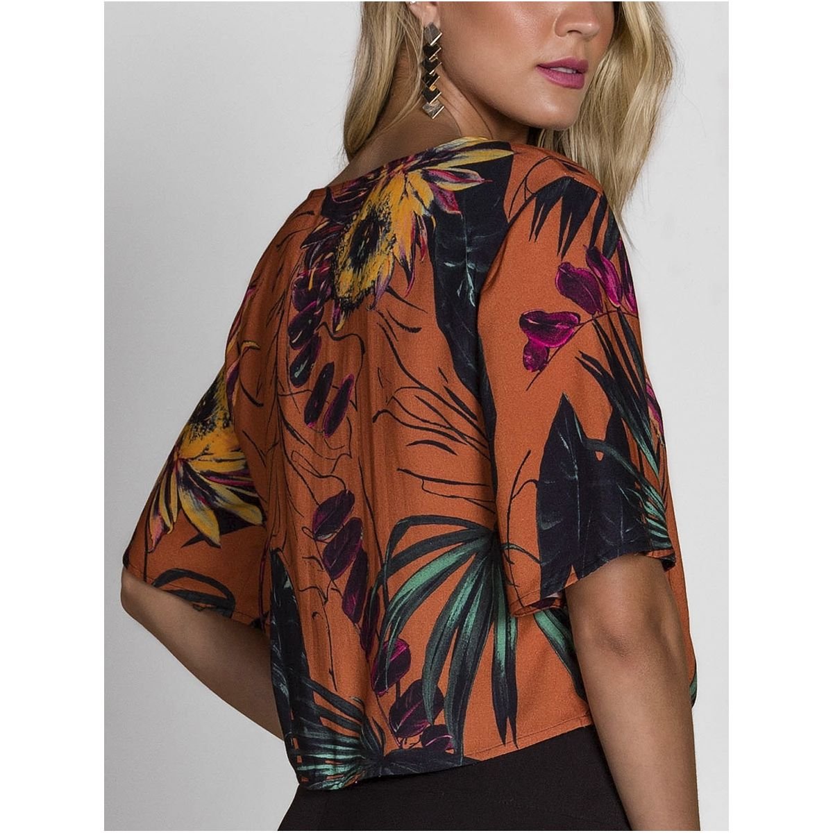 Blusa Amarração Tropical - Belles