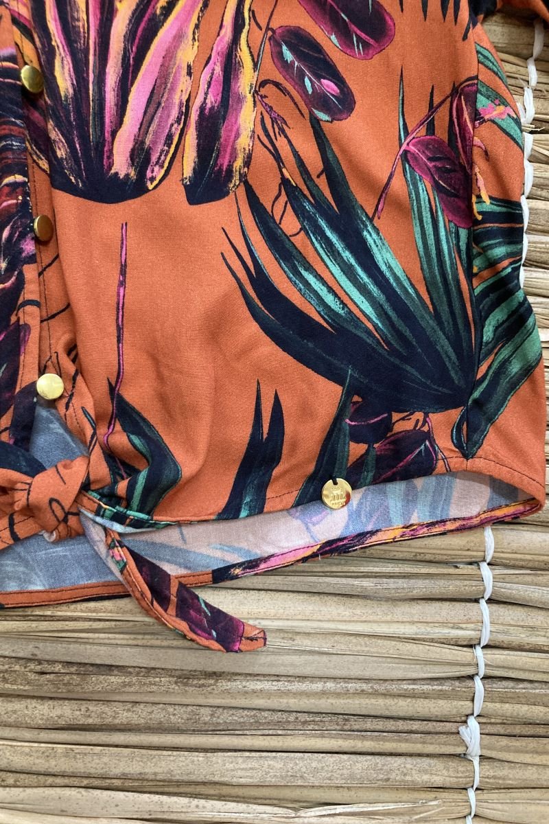 Blusa Amarração Tropical - Belles