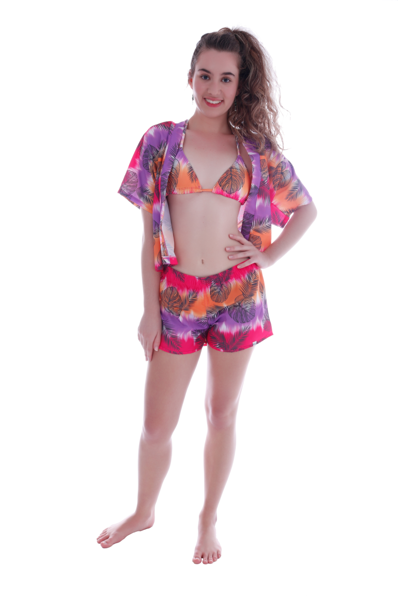 Blusa Kimono de Tactel Teen - Ceci