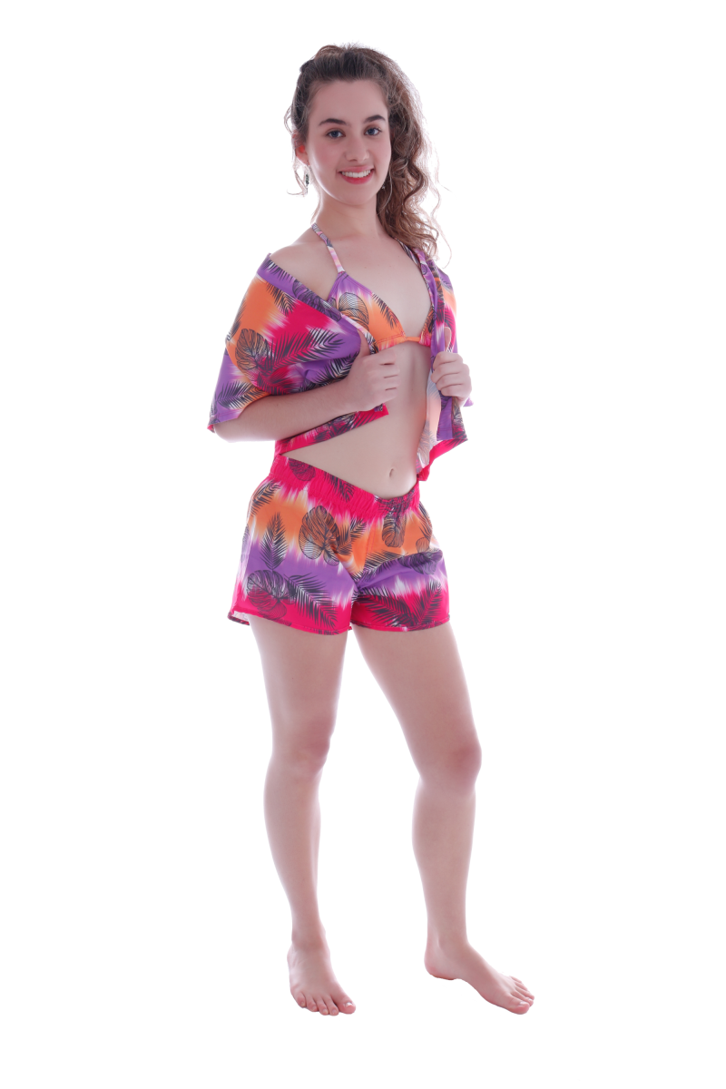 Blusa Kimono de Tactel Teen - Ceci