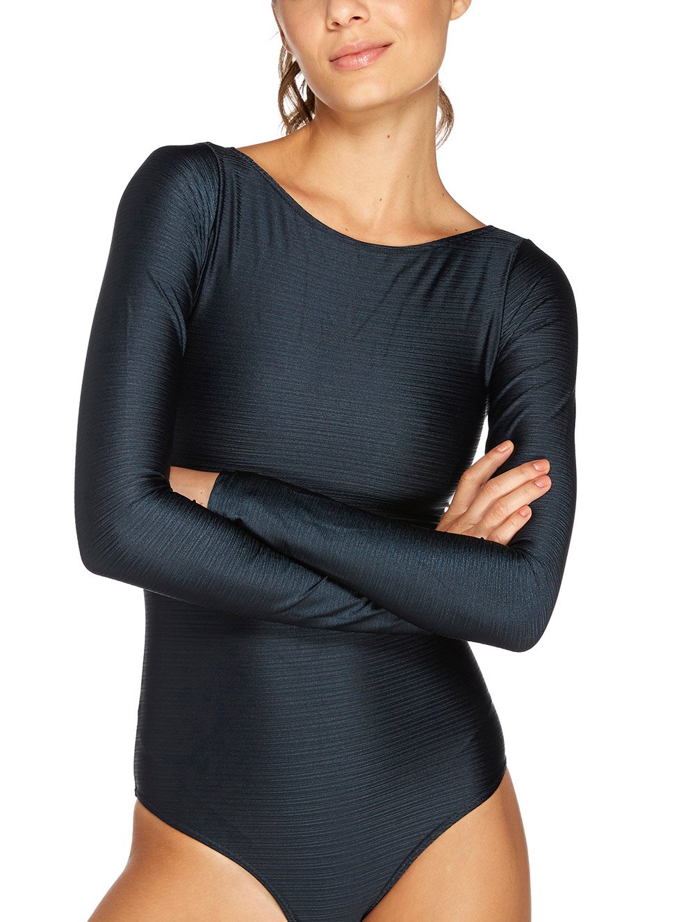 Body Manga Longa Liso Texturizado - Cia Marítima