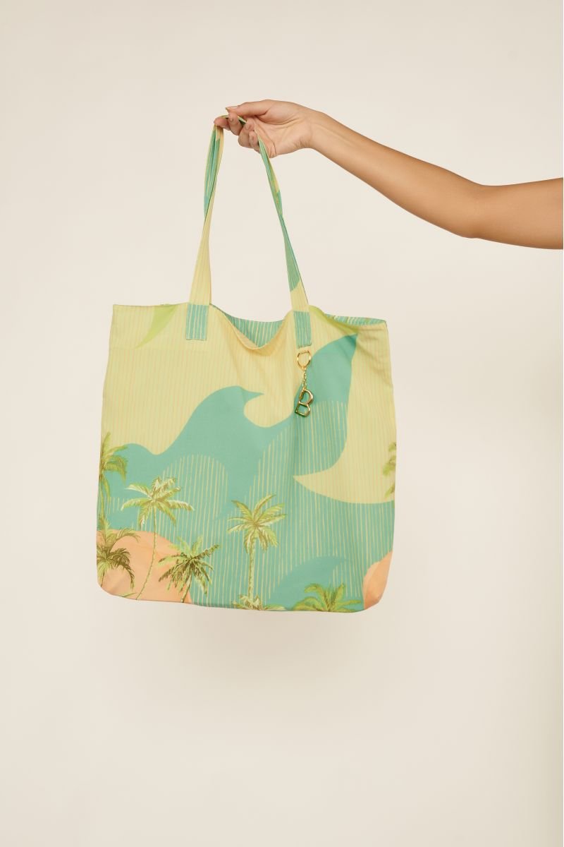 Bolsa de Praia Laguna Coconut - Belles - Estampado