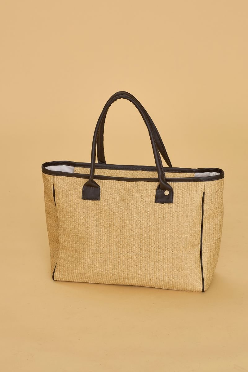 Bolsa Palha Croco Lux - Aquária - Palha