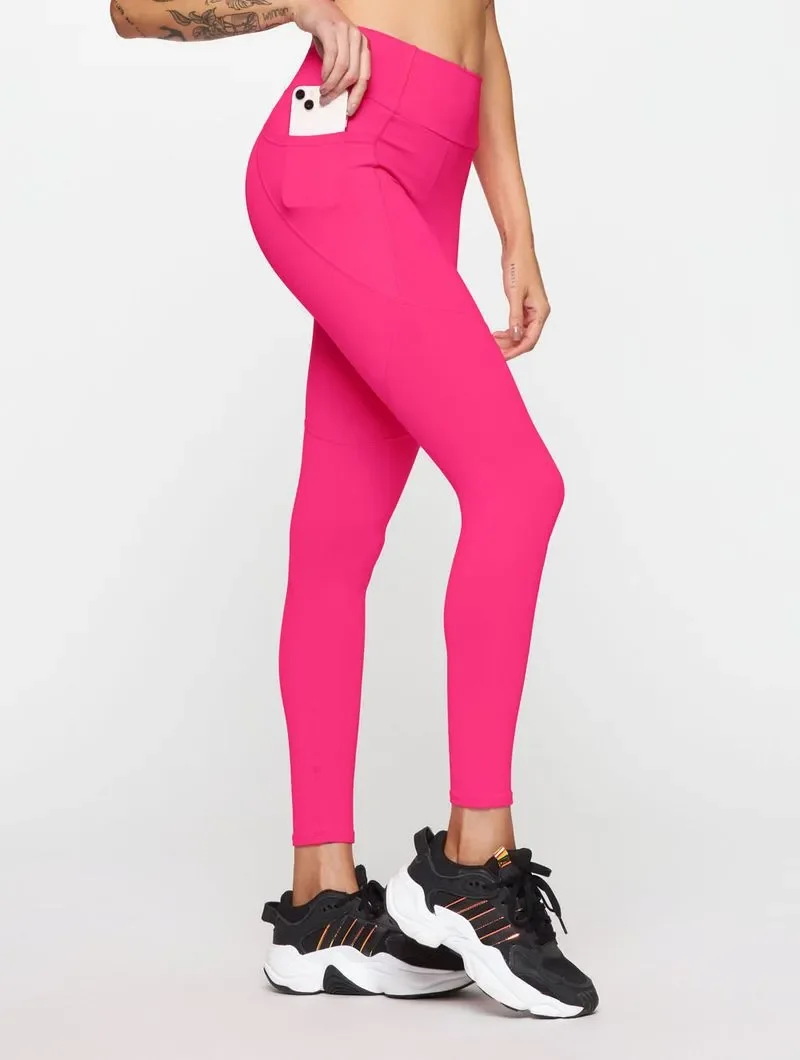 Calça Legging Bolsos Laterais Colorful Lisa - Body For Sure