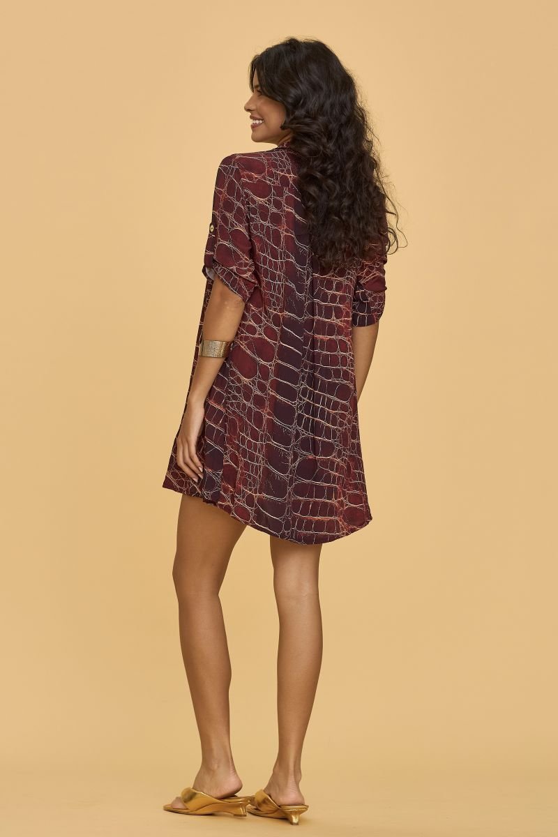 Camisa Com Manga Croco - Aquária