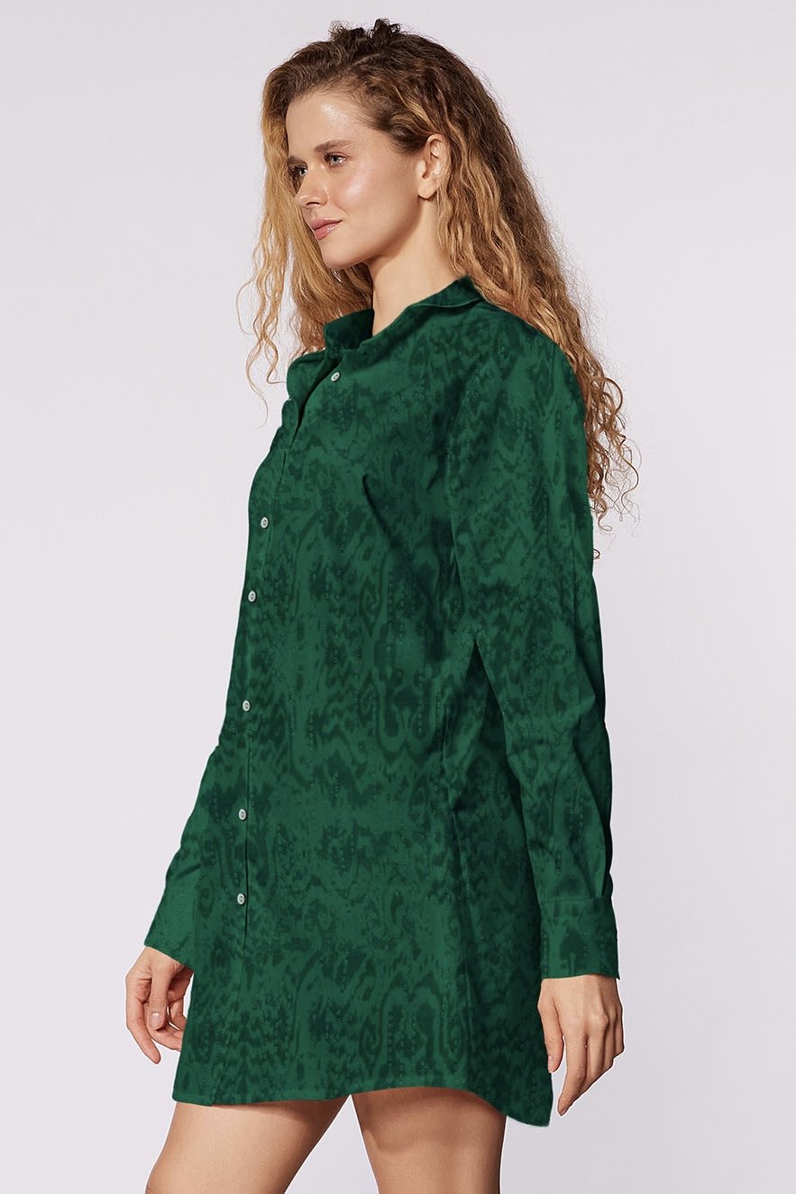 Camisa Estampada Paysage - Cia Marítima - Verde_Estampado