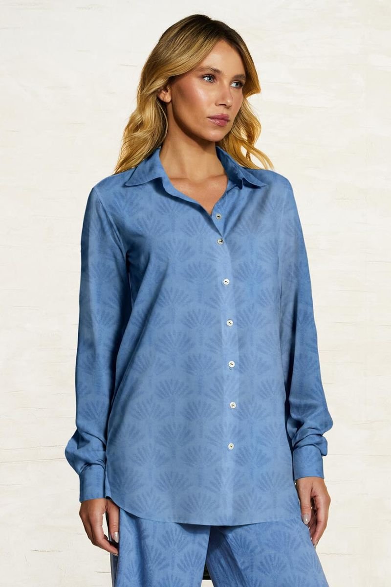 Camisa Lisa Palm - Cia Marítima