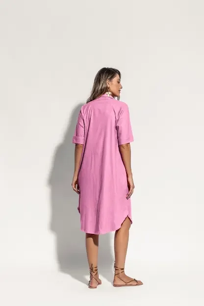 Camisa Longa Lisa - Aquária