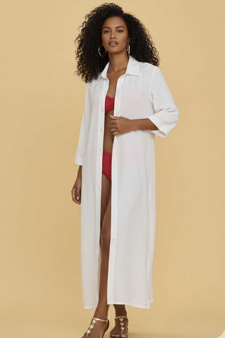 Camisa Midi - Aquária - Off_White