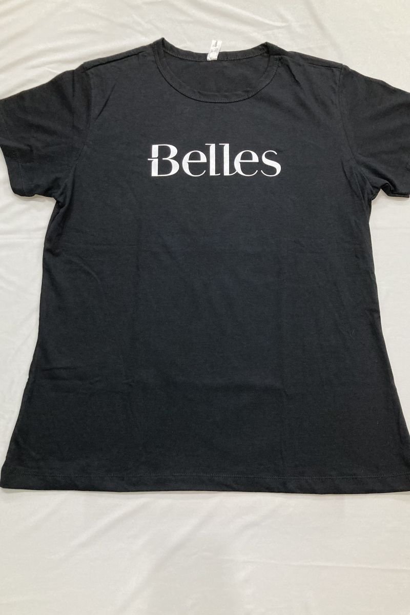 Camiseta Algodão - Belles - Preto