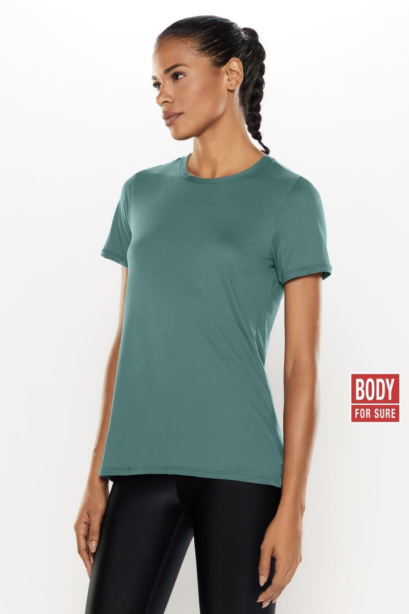 Camiseta Manga Curta Lisa Essentials Comprida - Body For Sure