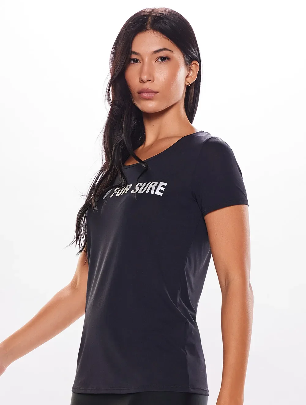 Camiseta Manga Curta Logo Essentials Lisa Permanente - Body For Sure