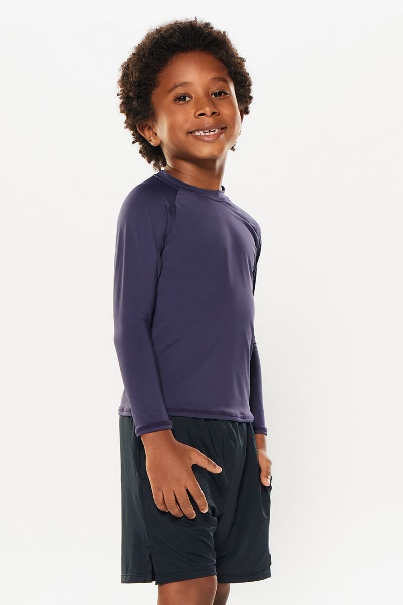 Camiseta Manga Longa Lisa U.V Kids - Body For Sure