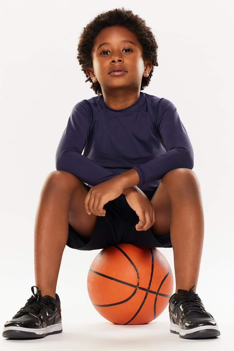 Camiseta Manga Longa Lisa U.V Kids - Body For Sure