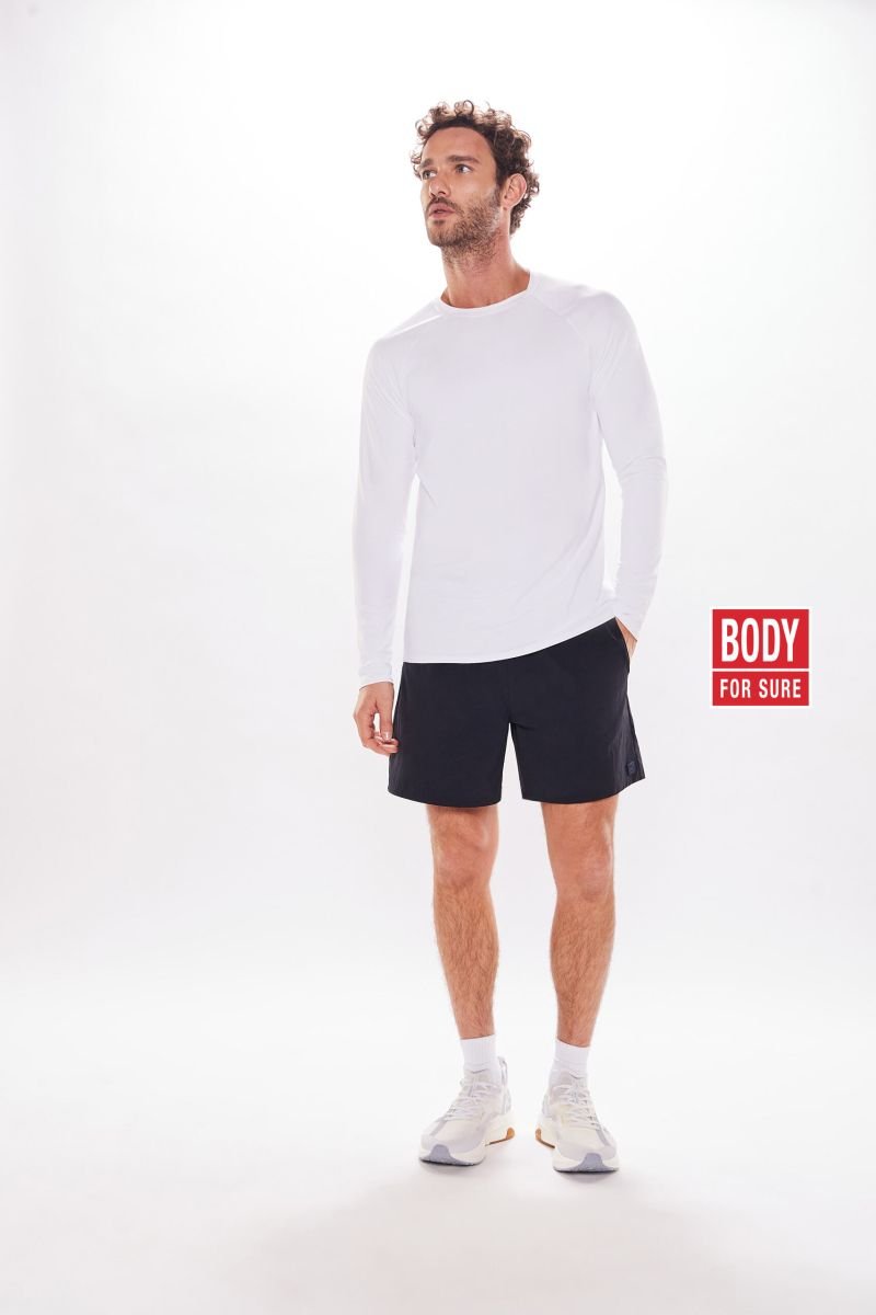 Camiseta Manga Longa Lisa U.V Masculino - Body For Sure