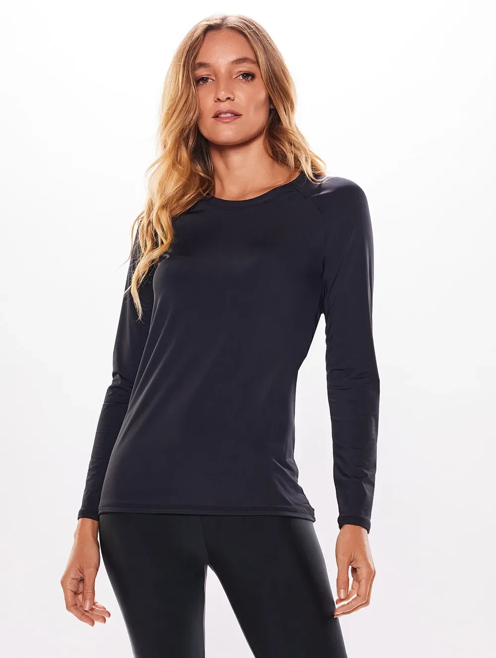 Camiseta Manga Longa U.V Raglan - Body For Sure - Preto