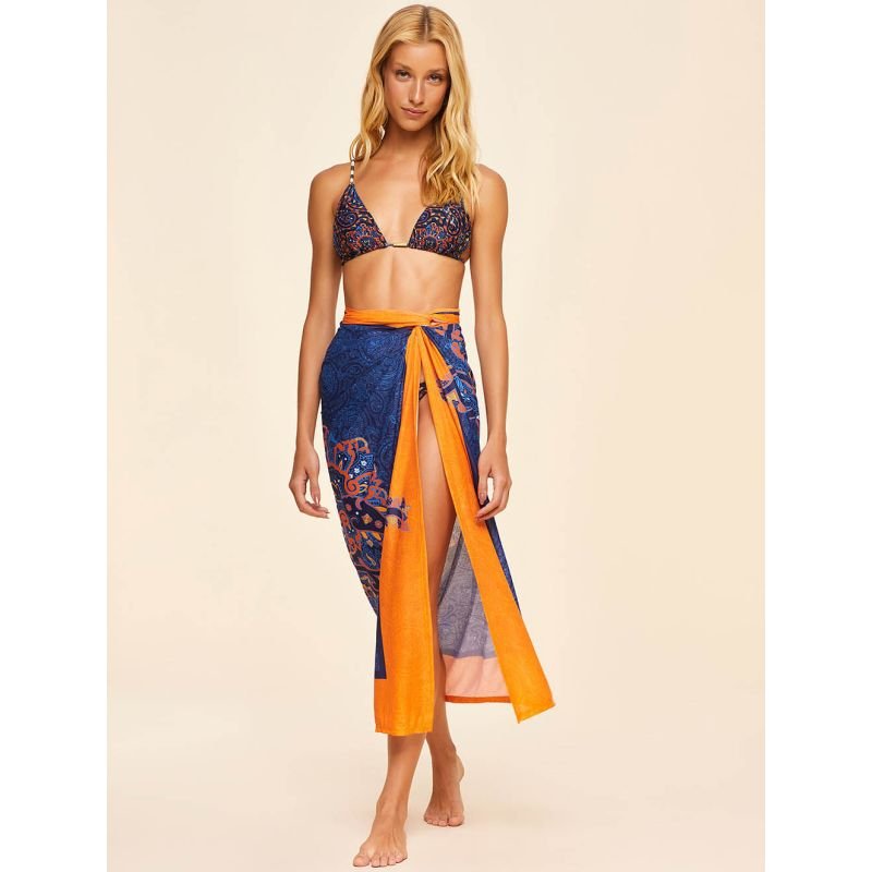 Canga Estampada Kayoa - Cia Marítima - Azul_Marinho_Estampado