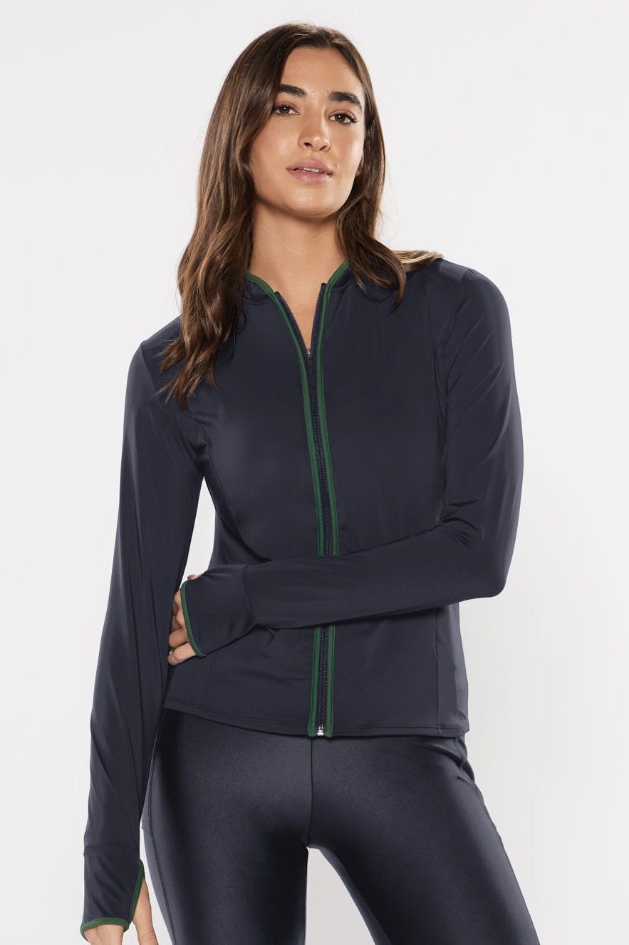 Casaco Liso Court - Body For Sure - Azul_Escuro_Marinho