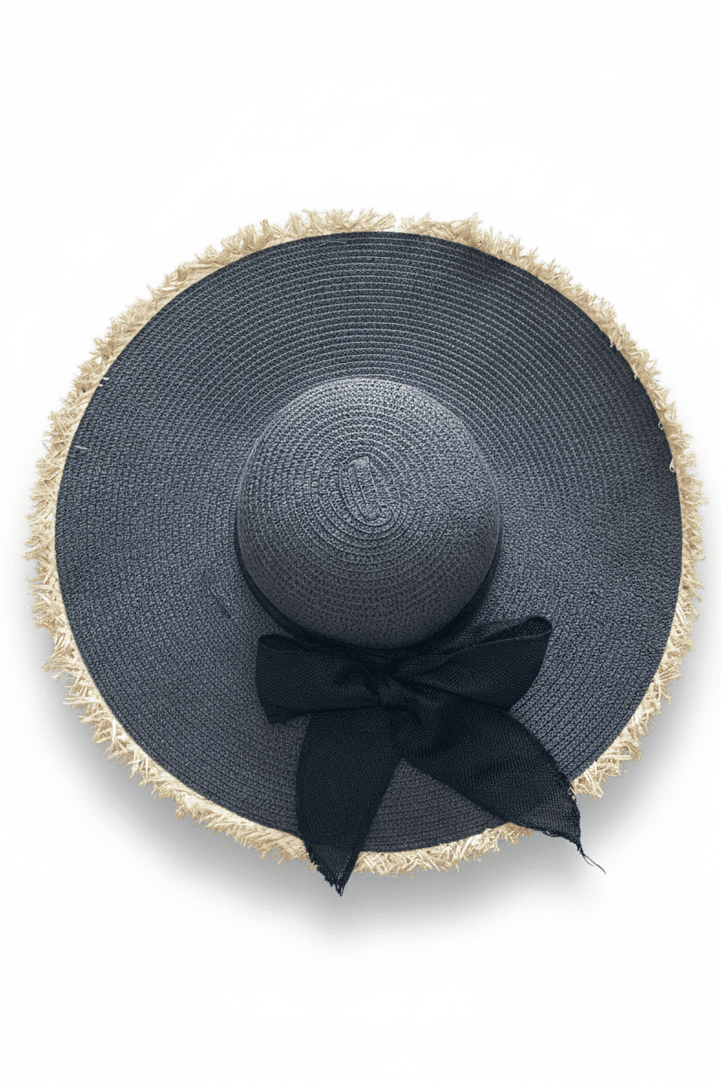 Chapéu de Praia Laço com Detalhes em Palhas - SB