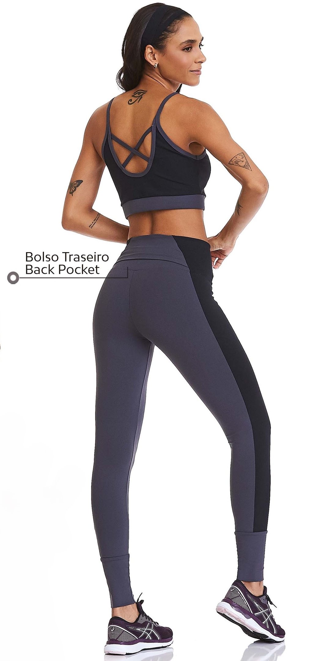 Conjunto Croptop e Calça Legging Emana Sport - Kéhlu