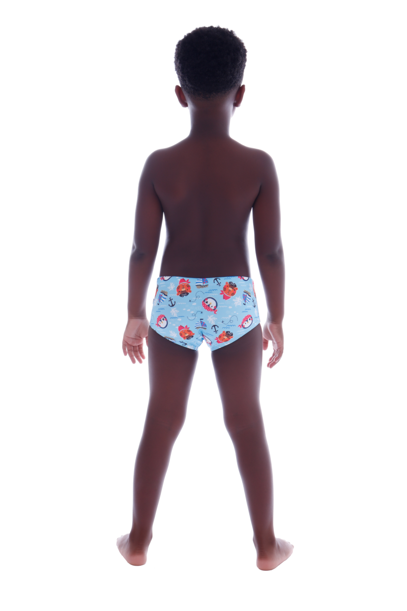 Conjunto Infantil Blusa UV50+ Curta com Sunga - Ceci