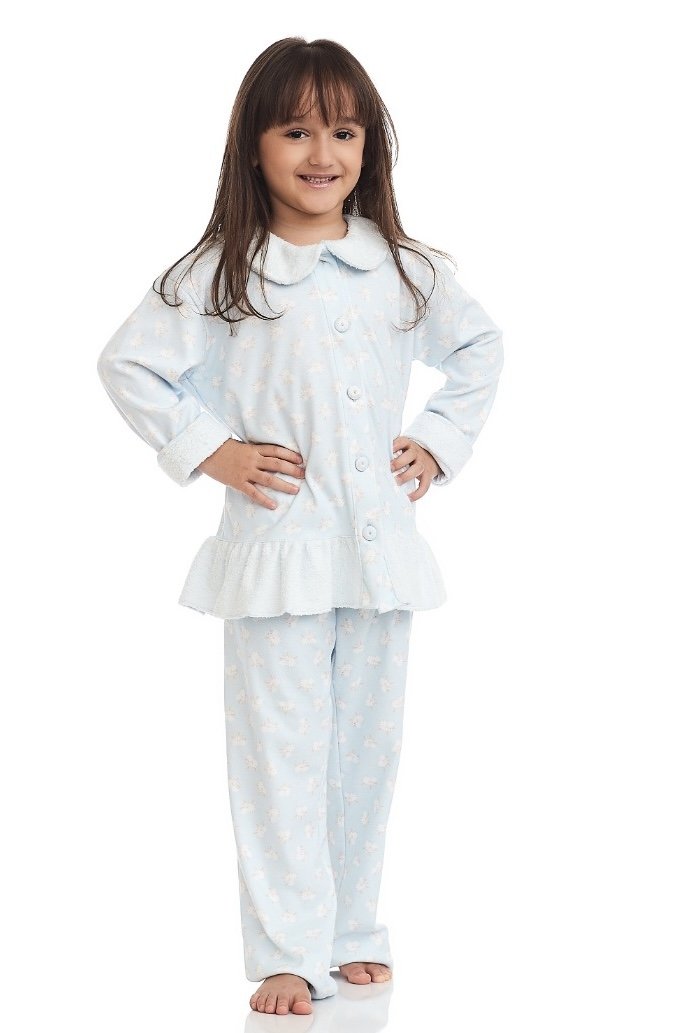 Conjunto Pijama Algodão Infantil - Clér - Azul_Estampado